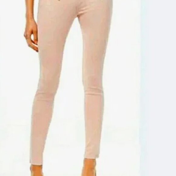 Michael Kors Womens 16W Issy Skinny Straight Jeans Pink Denim Zip Front Pockets - Picture 5 of 5